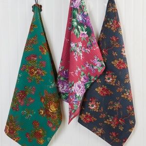 April Cornell Artist Tea Towels Bundle of 3 NWT